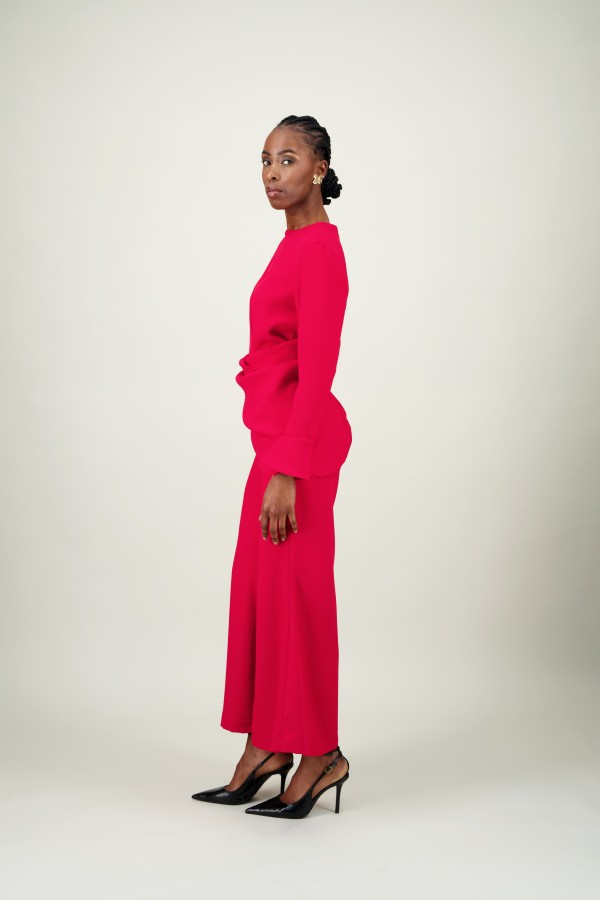 Ensemble rouge Catherine Sak