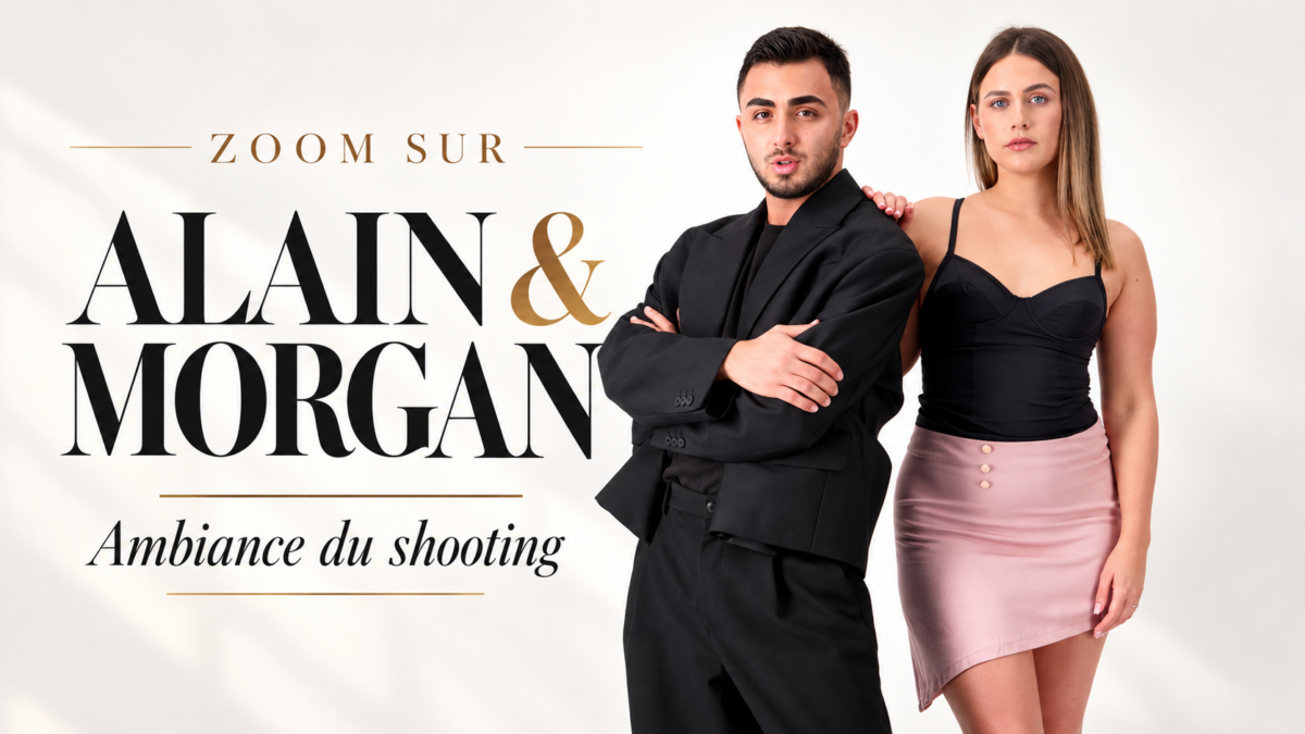 Zoom sur Alain et Morgan — ambiance du shooting